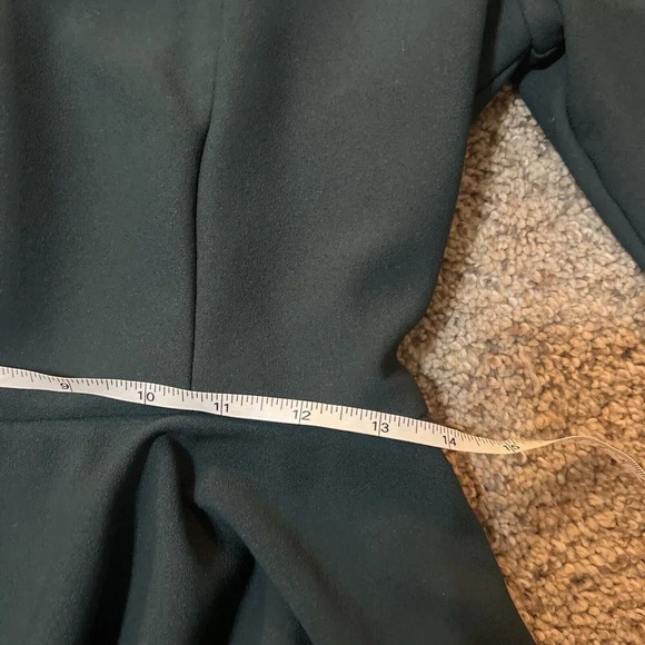 BHLDN Valdis Midi Dress Holly Green Womens size 8 Holiday Event Fit Flare Chic - Picture 9 of 16